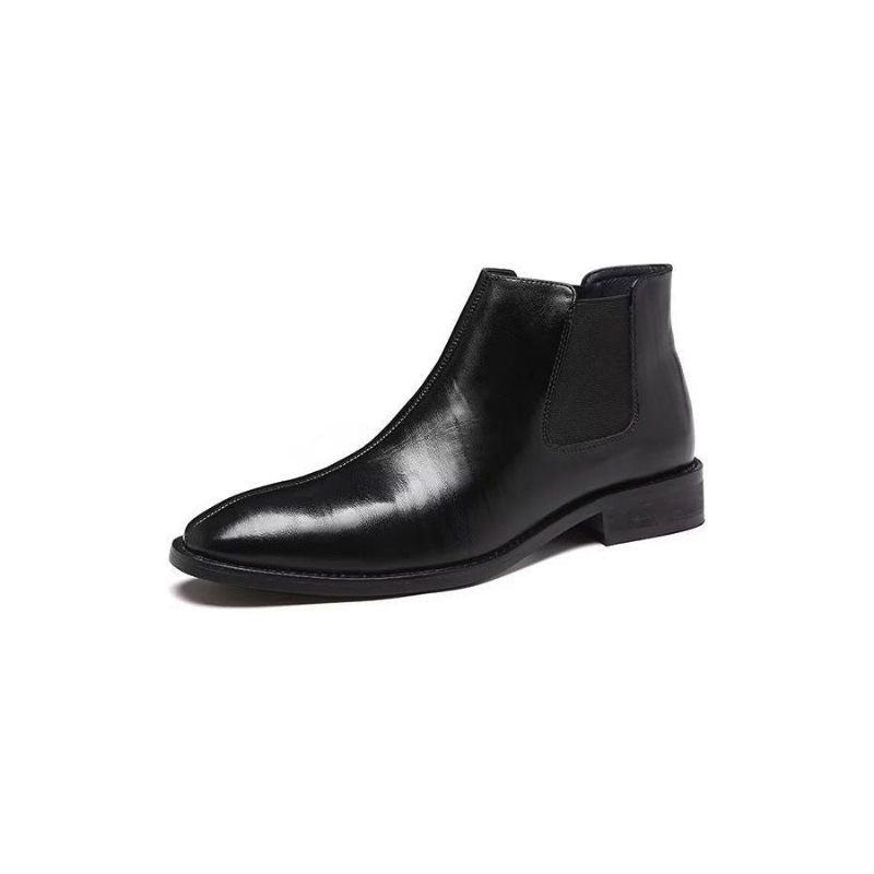 Męskie Buty Chelsea Boots Z Wytłoczonym Szpiczastym Noskiem