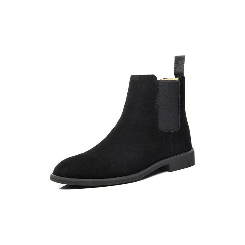 Męskie Buty Chic Rome Embossed Pointed Toe Chelsea Boots