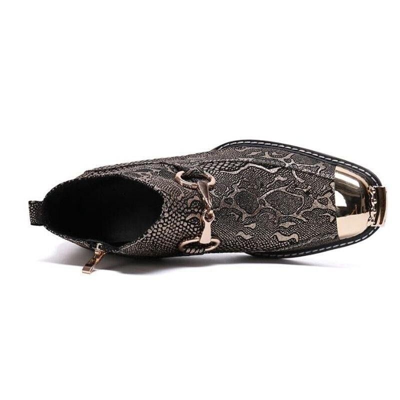 Męskie Buty Serpenté Dress Loafers - Złoto