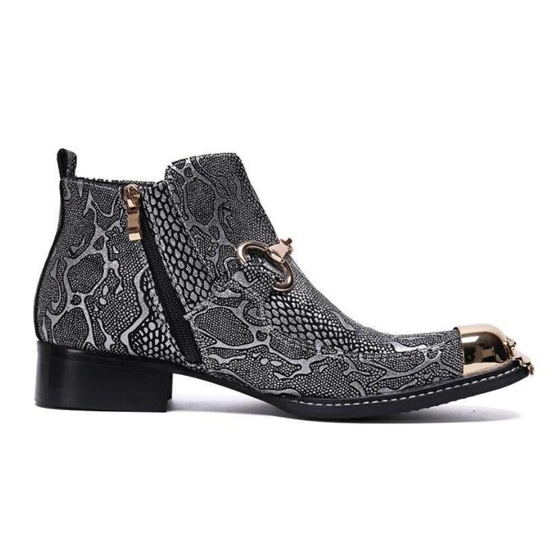 Męskie Buty Serpenté Dress Loafers - Srebro