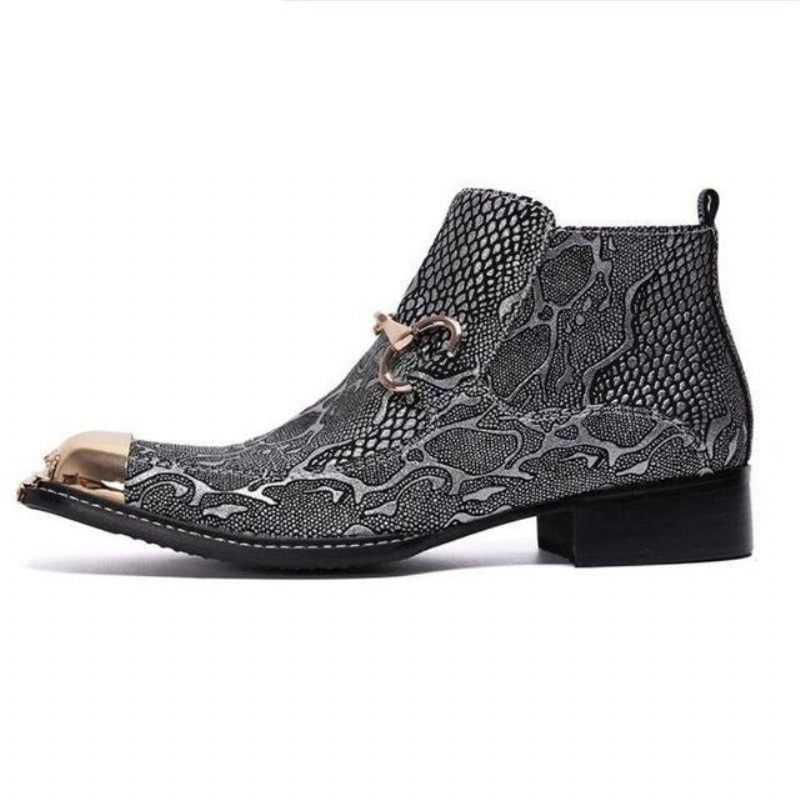 Męskie Buty Serpenté Dress Loafers - Srebro