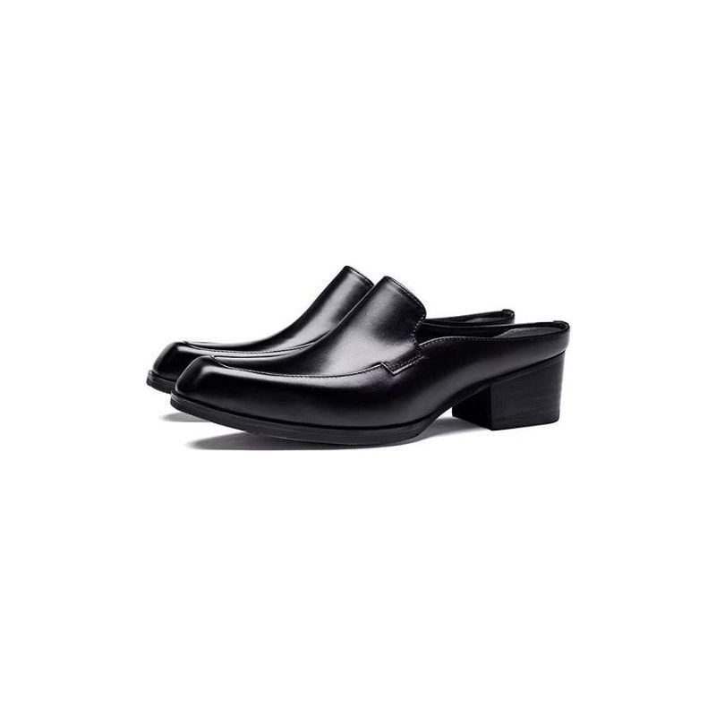 Męskie Buty Wizytowe Alliluxa Slip On Dress Shoes - Czarny