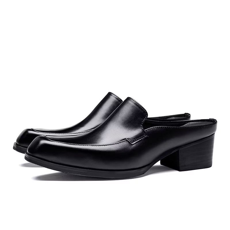 Męskie Buty Wizytowe Alliluxa Slip On Dress Shoes - Czarny