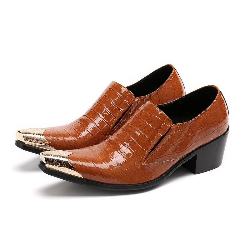 Męskie Buty Wizytowe Crocslip Eleganckie - Brązowy