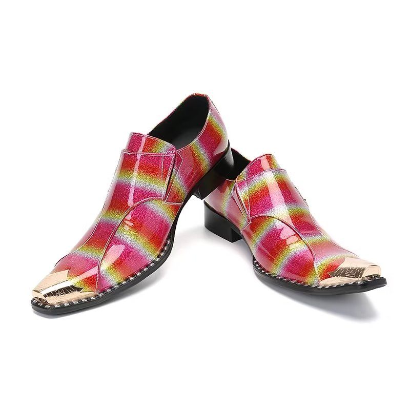 Męskie Buty Wizytowe Egzotyczne Eleganckie Monkstrap - Wielokolorowy