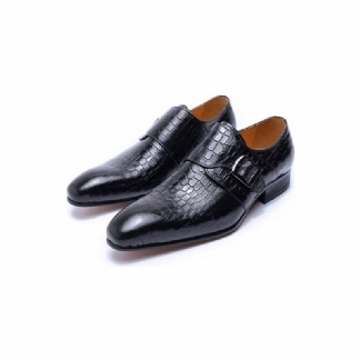 Męskie Buty Wizytowe Eleganckie Luksusowe Croc Monkstrap