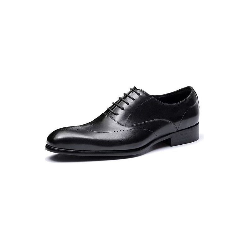 Męskie Buty Wizytowe Eleganckie Oxford - Czarna