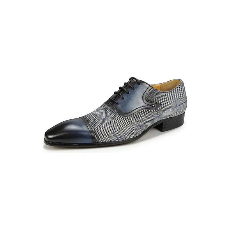 Męskie Buty Wizytowe Luksusowe Skórzane Eleganckie Ślubne Typu Oxford Brogue