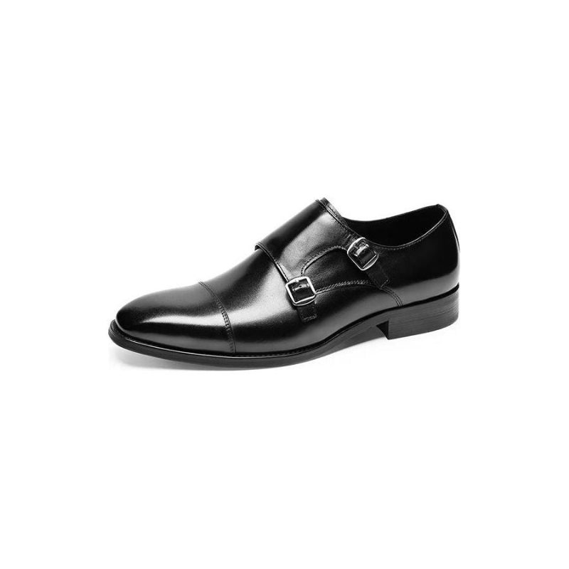 Męskie Buty Wizytowe Monkstrap - Czarna