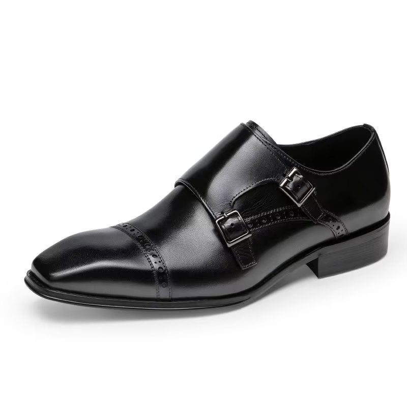 Męskie Buty Wizytowe Monkstraps - Czarna