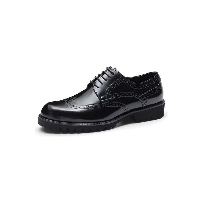 Męskie Buty Wizytowe Tłoczona Elegancja Brogue Dress Shoes