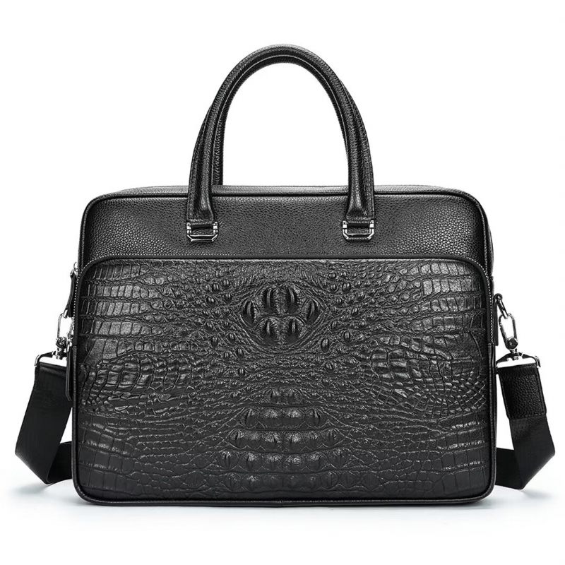 Męskie Torby Na Ramię Pinnacle Prestige Alligator Tote - Czarny